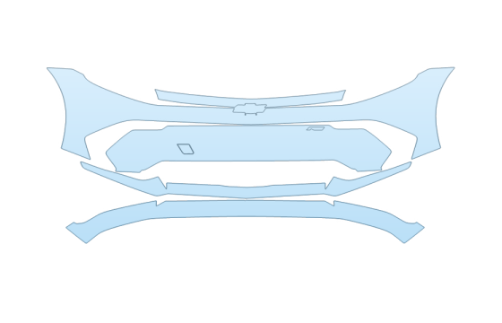 2027 CHEVROLET EQUINOX EV 3RS BUMPER paint protection film kit