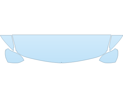 2025 CHEVROLET EQUINOX EV 3RS HOOD FENDERS MIRRORS 18 INCH STRAIGHT (WRAPPED EDGES) paint protection film kit