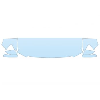 2026 volkswagen TAOS S HOOD FENDERS MIRRORS 24 INCH STRAIGHT (WRAPPED EDGES) paint protection film kit