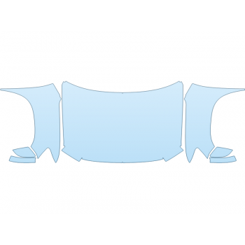 2025 volkswagen TAOS S HOOD FENDERS MIRRORS FULL (WRAPPED EDGES) paint protection film kit