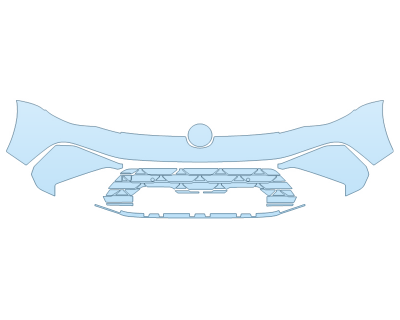 2025 volkswagen TAOS SEL BUMPER W PAINTED TRIM paint protection film kit