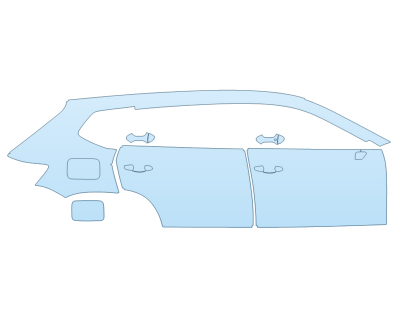 2025 volkswagen TAOS SEL FULL PASSENGER SIDE paint protection film kit