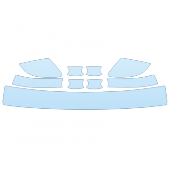 2025 volkswagen TAOS SEL MIRRORS DOOR CUPS LUGGAGE AREA paint protection film kit