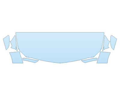 2025 CADILLAC CT5 LUXURY HOOD FENDERS MIRRORS 24 INCH STRAIGHT (WRAPPED EDGES) paint protection film kit