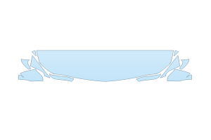 2027 CADILLAC CT5 PREMIUM LUXURY HOOD FENDERS MIRRORS 18 INCH STRAIGHT (WRAPPED EDGES)