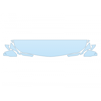 2025 CADILLAC CT5 PREMIUM LUXURY HOOD FENDERS MIRRORS 18 INCH STRAIGHT (WRAPPED EDGES) paint protection film kit