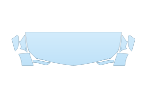 2027 CADILLAC CT5 PREMIUM LUXURY HOOD FENDERS MIRRORS 24 INCH STRAIGHT (WRAPPED EDGES)