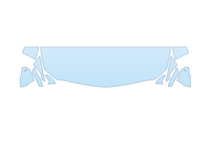2027 CADILLAC CT5 PREMIUM LUXURY HOOD FENDERS MIRRORS 24 INCH STRAIGHT (WRAPPED EDGES)