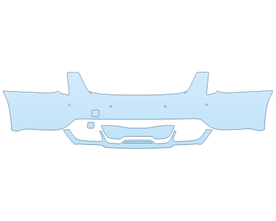 2025 CADILLAC CT5 SPORT REAR BUMPER W SENSORS PPF kit 2025 CADILLAC CT5 SPORT REAR BUMPER W SENSORS paint protection film kit