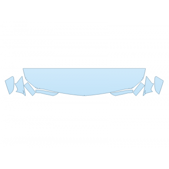 2025 CADILLAC CT5 SPORT HOOD FENDERS MIRRORS 18 INCH STRAIGHT (WRAPPED EDGES) paint protection film kit