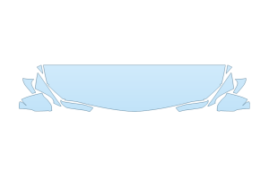 2027 CADILLAC CT5 SPORT HOOD FENDERS MIRRORS 18 INCH STRAIGHT (WRAPPED EDGES)