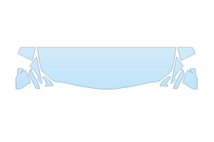 2027 CADILLAC CT5 SPORT HOOD FENDERS MIRRORS 24 INCH STRAIGHT (WRAPPED EDGES)