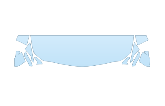 2027 CADILLAC CT5 SPORT HOOD FENDERS MIRRORS 24 INCH STRAIGHT (WRAPPED EDGES) PPF kit 2027 CADILLAC CT5 SPORT HOOD FENDERS MIRRORS 24 INCH STRAIGHT (WRAPPED EDGES) paint protection film kit