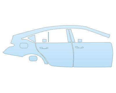 2025 CADILLAC CT5 SPORT FULL PASSENGER SIDE PPF kit 2025 CADILLAC CT5 SPORT FULL PASSENGER SIDE paint protection film kit