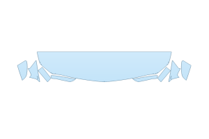 2027 CADILLAC CT5 V HOOD FENDERS MIRRORS 18 INCH STRAIGHT (WRAPPED EDGES)