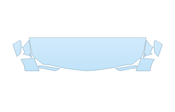 2027 CADILLAC CT5 V HOOD FENDERS MIRRORS 24 INCH STRAIGHT paint protection film kit