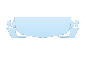 2027 CADILLAC CT5 V HOOD FENDERS MIRRORS 30 INCH STRAIGHT (WRAPPED EDGES)
