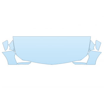 2025 CADILLAC CT5 V HOOD FENDERS MIRRORS 30 INCH STRAIGHT (WRAPPED EDGES) paint protection film kit