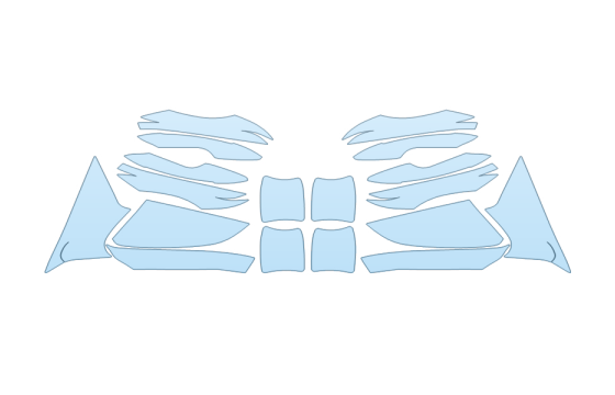 2027 CADILLAC CT5 V MIRRORS DOOR CUPS paint protection film kit