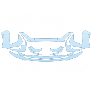 2025 CADILLAC CT5-V BLACKWING BUMPER W SENSORS PPF kit 2025 CADILLAC CT5-V BLACKWING BUMPER W SENSORS paint protection film kit