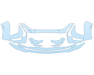 2025 CADILLAC CT5-V BLACKWING BUMPER W SENSORS PPF kit 2025 CADILLAC CT5-V BLACKWING BUMPER W SENSORS paint protection film kit