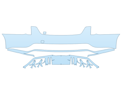 2025 CADILLAC CT5-V BLACKWING REAR BUMPER PPF kit 2025 CADILLAC CT5-V BLACKWING REAR BUMPER paint protection film kit