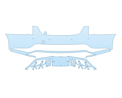 2025 CADILLAC CT5-V BLACKWING REAR BUMPER W SENSORS PPF kit 2025 CADILLAC CT5-V BLACKWING REAR BUMPER W SENSORS paint protection film kit