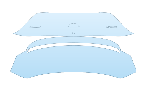 2027 CADILLAC CT4 LUXURY TRUNK paint protection film kit