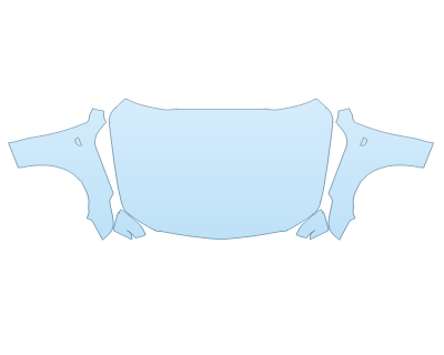 2025 CADILLAC CT4 PREMIUM LUXURY HOOD FENDERS MIRRORS FULL (WRAPPED EDGES) paint protection film kit