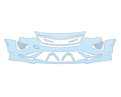 2025 CADILLAC CT4 V BUMPER PPF kit 2025 CADILLAC CT4 V BUMPER paint protection film kit