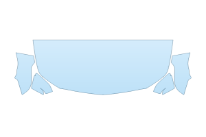 2027 CADILLAC CT4 V HOOD FENDERS MIRRORS 30 INCH STRAIGHT (WRAPPED EDGES)