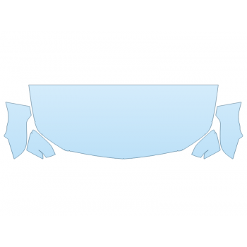 2025 CADILLAC CT4 V HOOD FENDERS MIRRORS 30 INCH STRAIGHT (WRAPPED EDGES) paint protection film kit