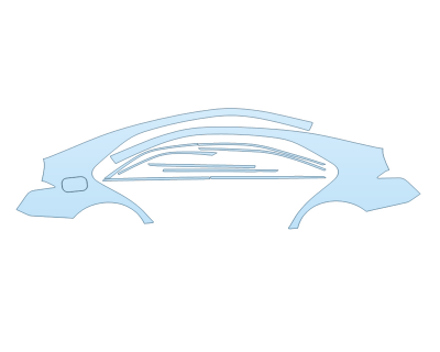 2025 CADILLAC CT4 V REAR FULL FENDERS PPF kit 2025 CADILLAC CT4 V REAR FULL FENDERS paint protection film kit