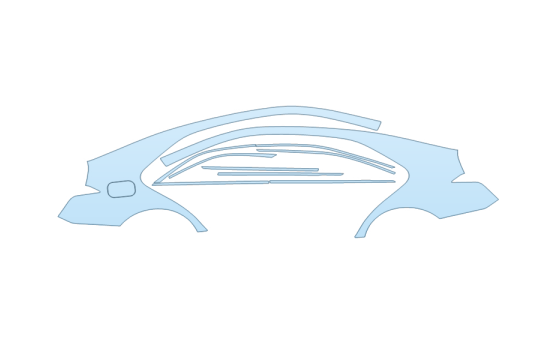2027 CADILLAC CT4 V REAR FULL FENDERS paint protection film kit
