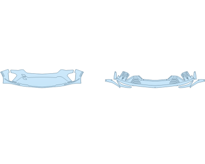 2025 CADILLAC CT4-V BLACKWING BUMPER CARBON PACKAGE PPF kit 2025 CADILLAC CT4-V BLACKWING BUMPER CARBON PACKAGE paint protection film kit