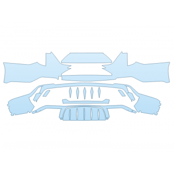 2025 CADILLAC CT4-V BLACKWING REAR BUMPER PPF kit 2025 CADILLAC CT4-V BLACKWING REAR BUMPER paint protection film kit