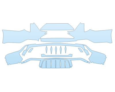2025 CADILLAC CT4-V BLACKWING REAR BUMPER PPF kit 2025 CADILLAC CT4-V BLACKWING REAR BUMPER paint protection film kit