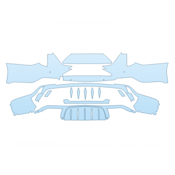 2025 CADILLAC CT4-V BLACKWING REAR BUMPER W SENSORS PPF kit 2025 CADILLAC CT4-V BLACKWING REAR BUMPER W SENSORS paint protection film kit