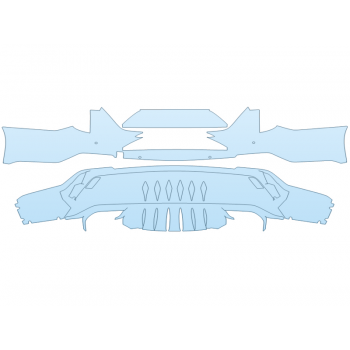 2025 CADILLAC CT4-V BLACKWING REAR BUMPER W SENSORS CARBON PACKAGE paint protection film kit