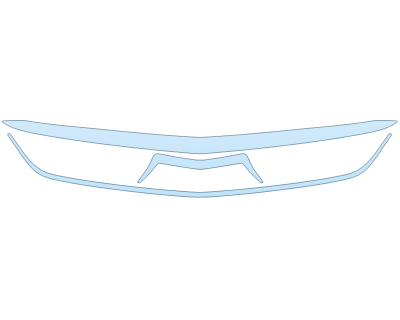 2025 CADILLAC CT4-V BLACKWING GRILL PPF kit 2025 CADILLAC CT4-V BLACKWING GRILL paint protection film kit