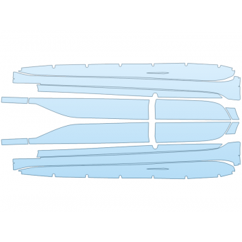 2025 CADILLAC CT4-V BLACKWING ROCKERS CARBON PACKAGE paint protection film kit