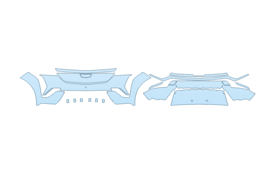 2027 CADILLAC ESCALADE IQ LUXURY BUMPER 36 INCH paint protection film kit