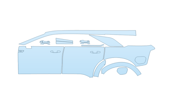 2027 CADILLAC ESCALADE IQ LUXURY FULL DRIVER SIDE PPF kit 2027 CADILLAC ESCALADE IQ LUXURY FULL DRIVER SIDE paint protection film kit