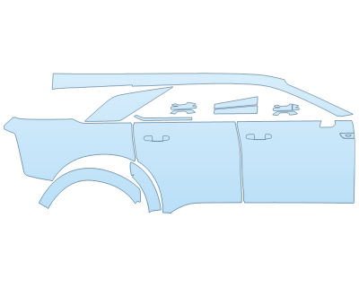 2025 CADILLAC ESCALADE IQ PREMIUM LUXURY 60 INCH FULL PASSENGER SIDE paint protection film kit