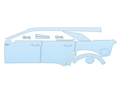 2025 CADILLAC ESCALADE IQ PREMIUM LUXURY FULL DRIVER SIDE paint protection film kit