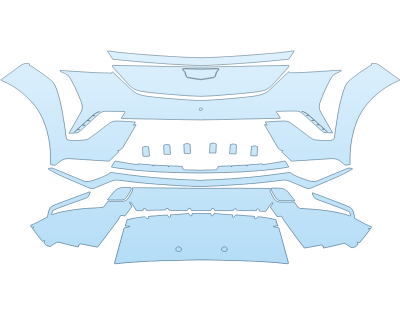 2025 CADILLAC ESCALADE IQ SPORT BUMPER paint protection film kit
