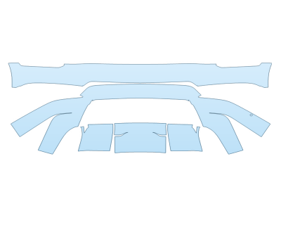 2025 CADILLAC ESCALADE IQ SPORT REAR BUMPER paint protection film kit