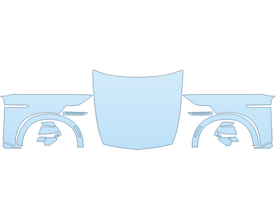 2025 CADILLAC ESCALADE IQL PREMIUM LUXURY HOOD FENDERS MIRRORS FULL (WRAPPED EDGES) paint protection film kit