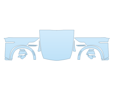 2025 CADILLAC ESCALADE IQL PREMIUM LUXURY HOOD FENDERS MIRRORS FULL (WRAPPED EDGES) SEAMED paint protection film kit