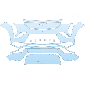 2025 CADILLAC ESCALADE IQL SPORT BUMPER PPF kit 2025 CADILLAC ESCALADE IQL SPORT BUMPER paint protection film kit